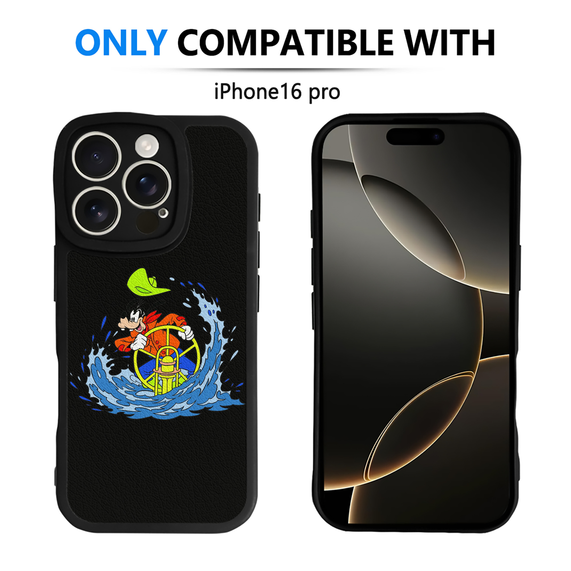 （画像用） ミッキーマウス Mickey Mouse 【iPhone 16シリーズ対応】シリコンスマホケース（レザー調） 材質：シリコン